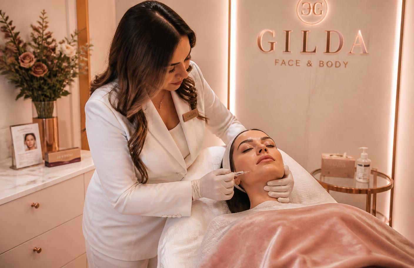 Sala de procedimentos da clínica de estética